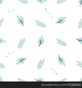 Seamless pattern in scandinavian style with different elements. Scandinavian pattern with different elements