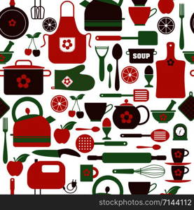 Seamless pattern kitchen tools. Abstract pattern of kitchen.. Seamless pattern kitchen tools.