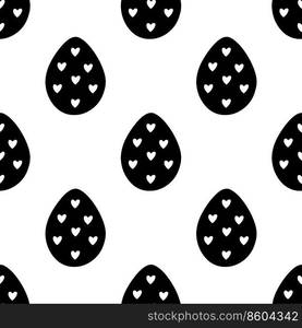 Seamless pattern made from hand drawn Easter eggs illustration. Isolated on a white background.. Seamless pattern made from hand drawn Easter eggs illustration. Isolated on white background.