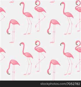 Seamless pattern of a pink flamingo. Vector illustration seamless pattern of a pink flamingo. Background with bird flamingos