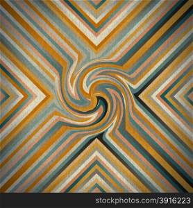 Seamless pattern of abstract multi-colored lines in vintage style