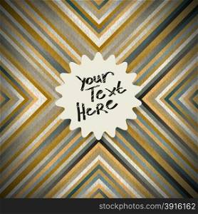 Seamless pattern of abstract multi-colored lines in vintage style with place for your text