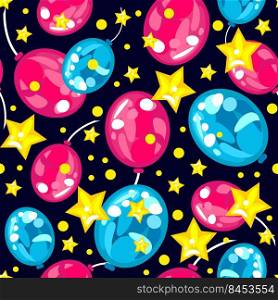 Seamless pattern of balloons, for a holiday. colourful pattern. Seamless pattern of balloons, for a holiday