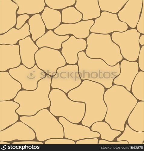 Seamless pattern of broken ragged lines imitating masonry. Illustration for texture, textiles, simple backgrounds, cards, and thematic design. Flat style