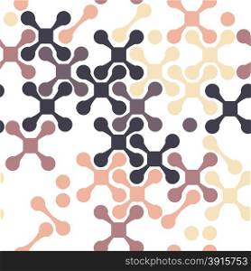 seamless pattern of brown crosses