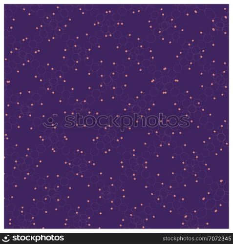 Seamless pattern of chain rhombuses. Geometric background jewellery ornament style illustration. Purplel background. Sketch wrapping paper, texture, background vector fill. Vector illustration.. Yellow chain endless pattern on purple background.