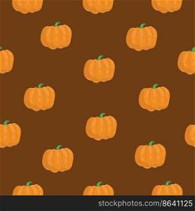 Seamless pattern of colorful pumpkins. Flat style. Vector illustration. Seamless pattern of colorful pumpkins. Flat style. Vector illustration.