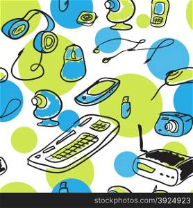 Seamless pattern of devices for home use
