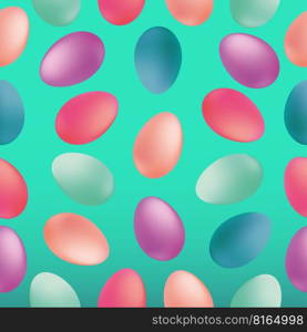 Seamless pattern of eggs. Colorful colorful egg icons for decorating Easter holidays. Vector illustration.. Seamless pattern of eggs. Colorful colorful egg icons for decorating Easter holidays. Vector illustration