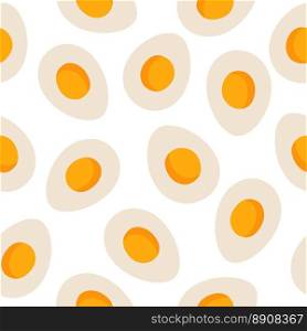Seamless pattern of eggs. Vector illustration on a white background.. Seamless pattern of eggs. Vector illustration on a white background