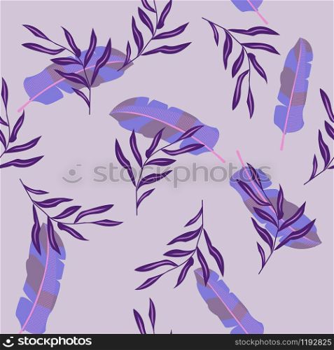 Seamless pattern of leaves. Tropical leaves. Print for fabric and other surfaces