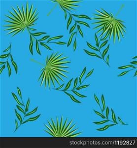 Seamless pattern of leaves. Tropical leaves. Print for fabric and other surfaces