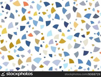 Seamless pattern of multicolored abstract shapes. Template for textures, textiles, wallpapers, banners, invitations and simple backgrounds. Layout for cover, poster, postcard, interior and decorative art
