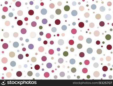 Seamless pattern of multicolored circles. Template for textures, textiles, wallpapers, banners, invitations and simple backgrounds. Layout for cover, poster, postcard, interior and decorative art