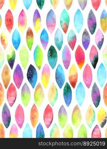 Seamless pattern of paint splash watercolor drops vector image