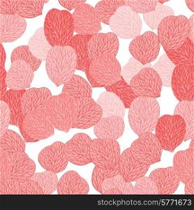 Seamless pattern of pink flower petals. Vector illustranion.. Seamless pattern of pink flower petals. Vector illustranion