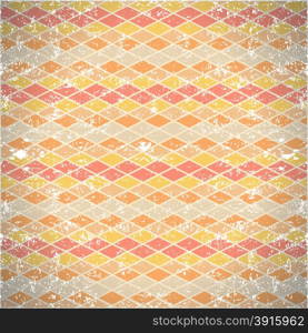 seamless pattern of shabby vintage rhombs