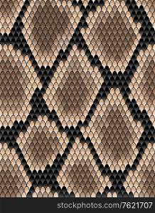 Seamless pattern of snake skin for background design