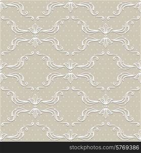 Seamless pattern of vintage ornament.