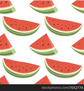 Seamless pattern of watermelons. Vector illustration seamless pattern of watermelons. Background with melon