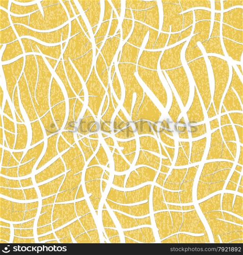 Seamless pattern of wavy white lines in vintage stile