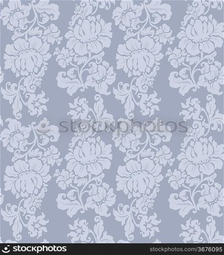 Seamless pattern, ornament floral, curtains