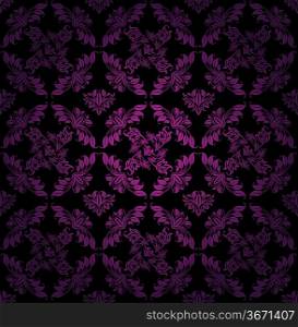 Seamless pattern, ornament lilac floral