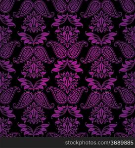 Seamless pattern, ornament lilac floral, decorative background