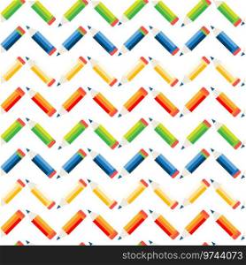 Seamless pattern pencils back to school Royalty Free Vector