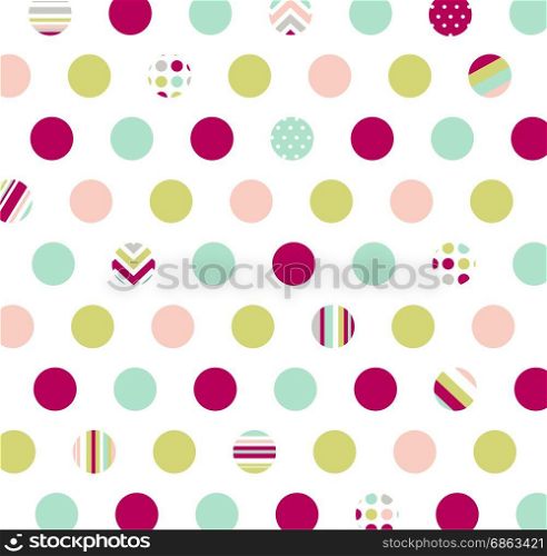 seamless pattern, polka dot fabric, wallpaper