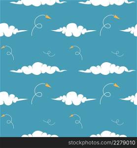 Seamless Pattern Repeatable Texture Summer Spring Cloud Sky Wind Breeze