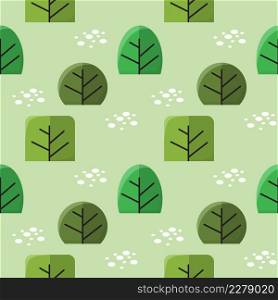 Seamless Pattern Repeatable Texture Summer Spring Tree Nature Paper Fabric