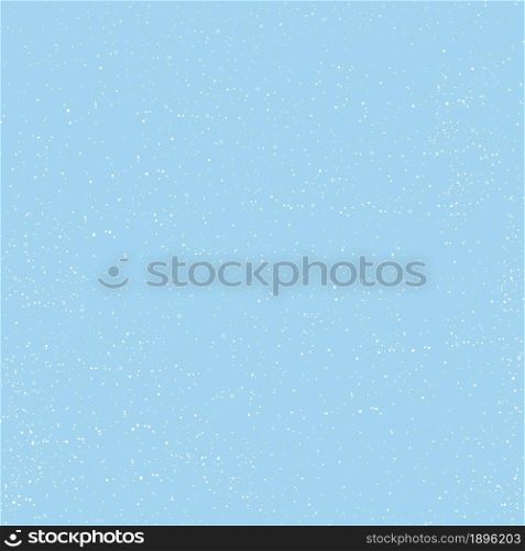Seamless pattern snow on blue background, Cute random tiny white dot with different size for winter, Christmas and New Year 2022 background.Vector illustration endless for printing wrapping paper