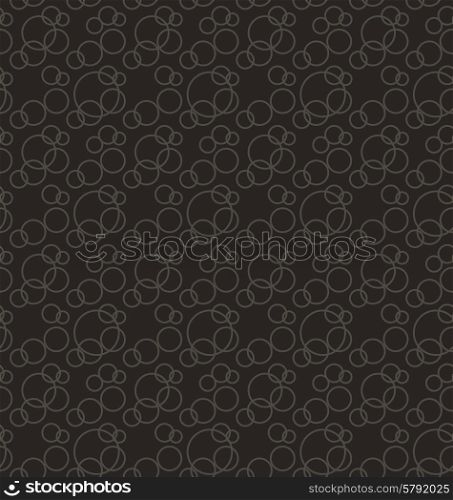 Seamless Pattern Stylish Texture with Interlacing Rings Repeating Background - vector
