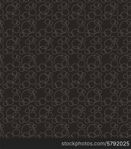 Seamless Pattern Stylish Texture with Interlacing Rings Repeating Background - vector