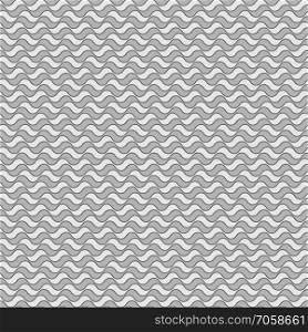 Seamless pattern. Stylized pattern of wavy surface. Seamless wavy pattern