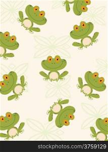 Seamless Pattern Tree Frog