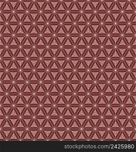 Seamless pattern triangular chocolate bar, vector chocolate pattern of triangles, embossing ornament