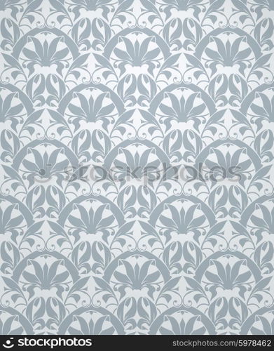 Seamless pattern vector, grey