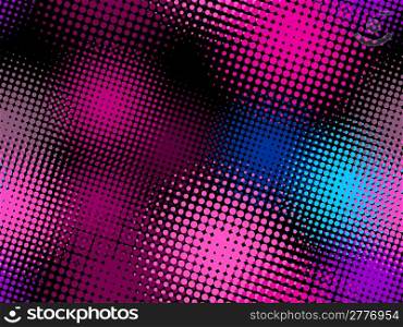 seamless pattern, vector halftone effect, illusion of the gradient