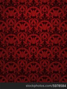 Seamless pattern vector, red