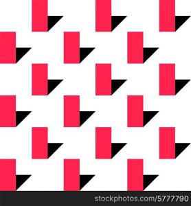 Seamless Pattern. Vector Red and Black Background