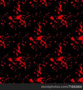 Seamless pattern with abstract blots. Blood splashes vector texture. Blood splashes seamless pattern
