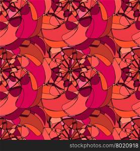 Seamless pattern with abstract broken glass colorful shapes