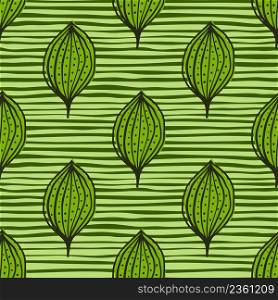 Seamless pattern with abstract leaves. Leaf endless background. Contemporary floral wallpaper. Modern design for fabric, textile print, surface, wrapping, cover, greeting card. Vector illustration. Seamless pattern with abstract leaves. Leaf endless background. Contemporary floral wallpaper.