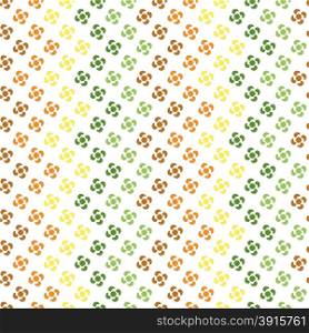 seamless pattern with abstract shapes arranged zigzag
