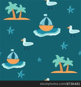 Seamless pattern with Arctic and Antarctic animals. Colorful vector flat for kids. hand drawing. baby design for fabric, print, wrapper, textile. Seamless pattern with Arctic and Antarctic animals. Colorful vector flat for kids. hand drawing. baby design for fabric, print, wrapper, textile.