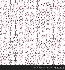 Seamless pattern with arrows. Modern ethnic print. Pink arrows background. Valentines day pattern. Seamless pattern with arrows. Modern ethnic print. Pink arrows background. Valentines day pattern.