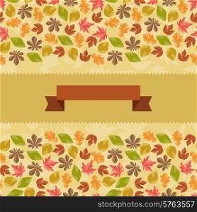 Seamless pattern with autumn leaves.