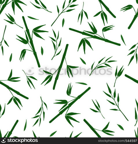 Seamless pattern with bamboo on white background. Vector illustration.. Seamless pattern with bamboo on white background.